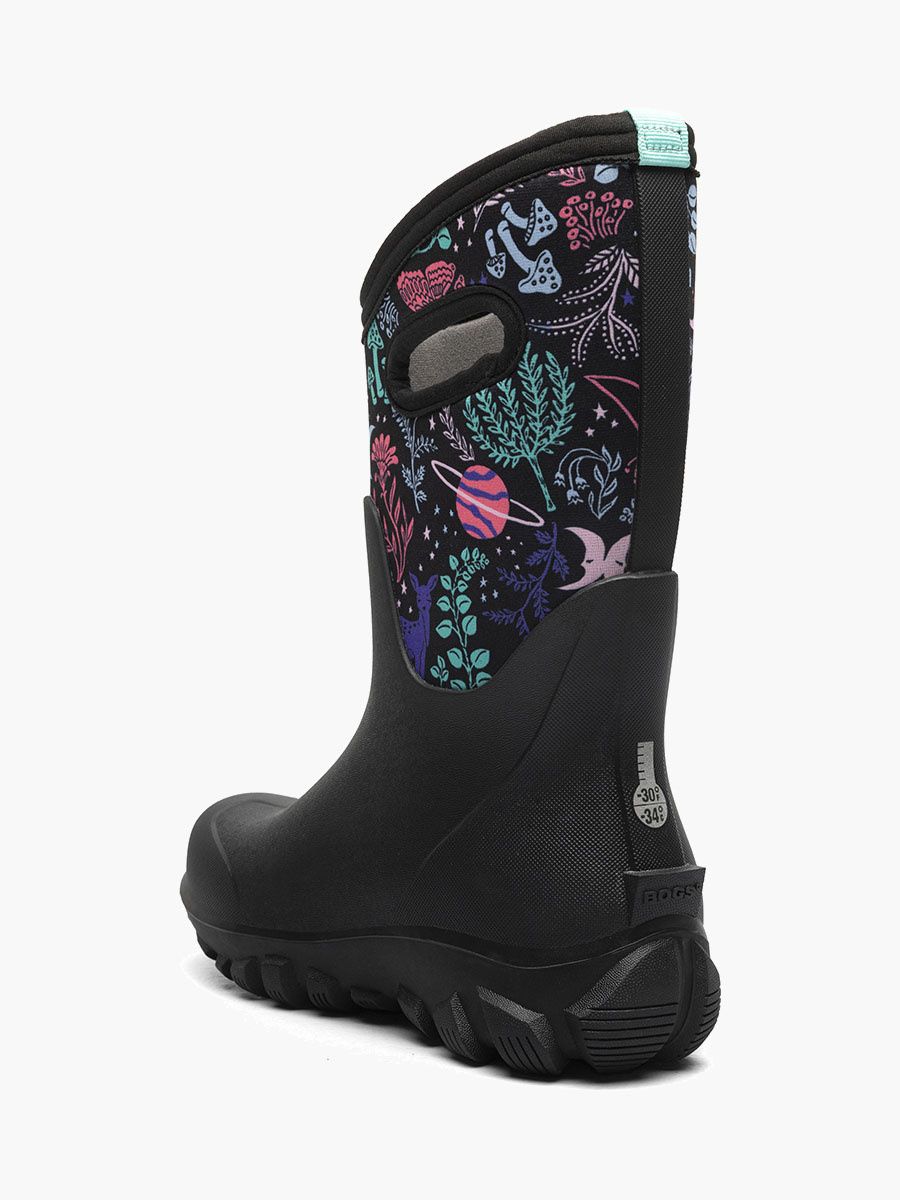 Bogs Classic Seamless Cosmic Forest Black Multi