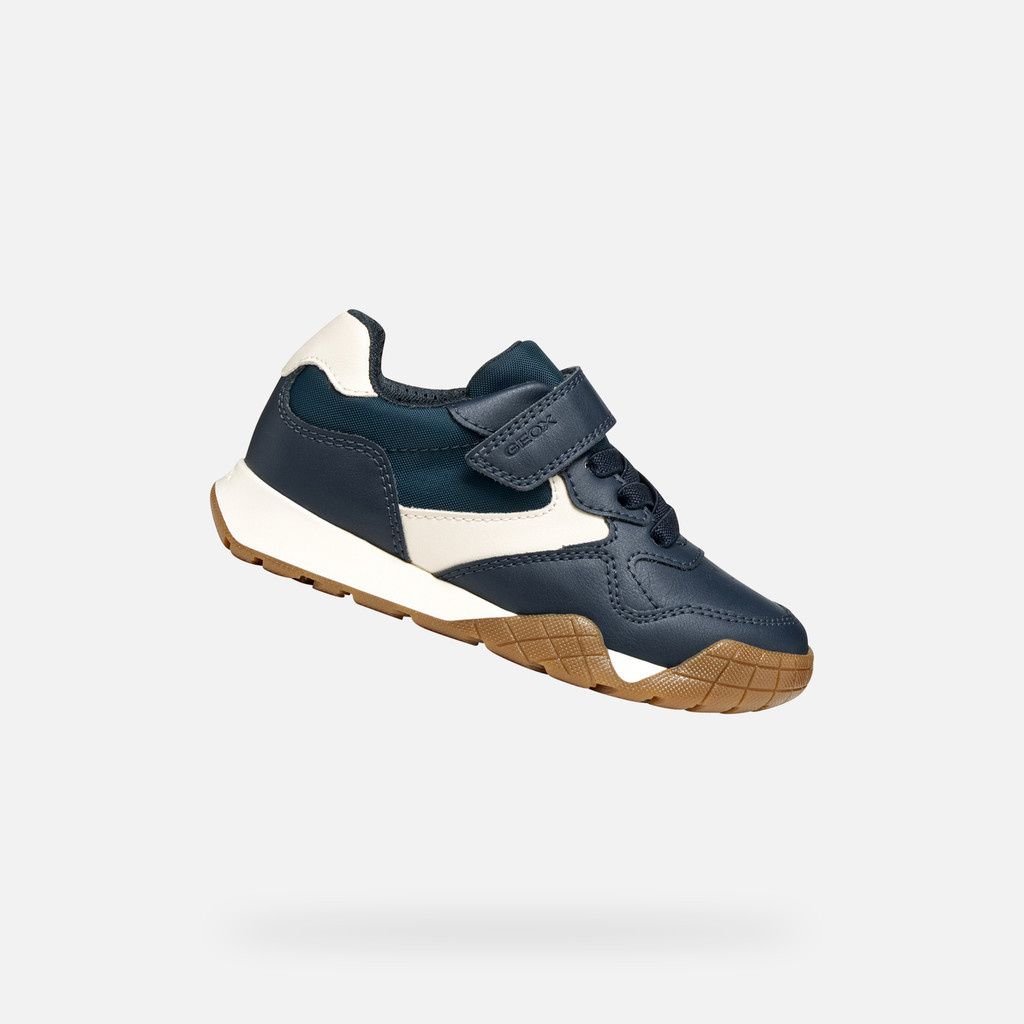 Geox Jr Rann Runner Navy/Lt Ivory
