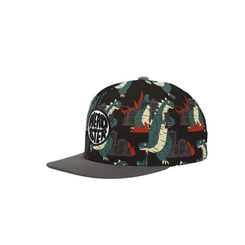 Headster Snapback Cap Reptile Rampage Black