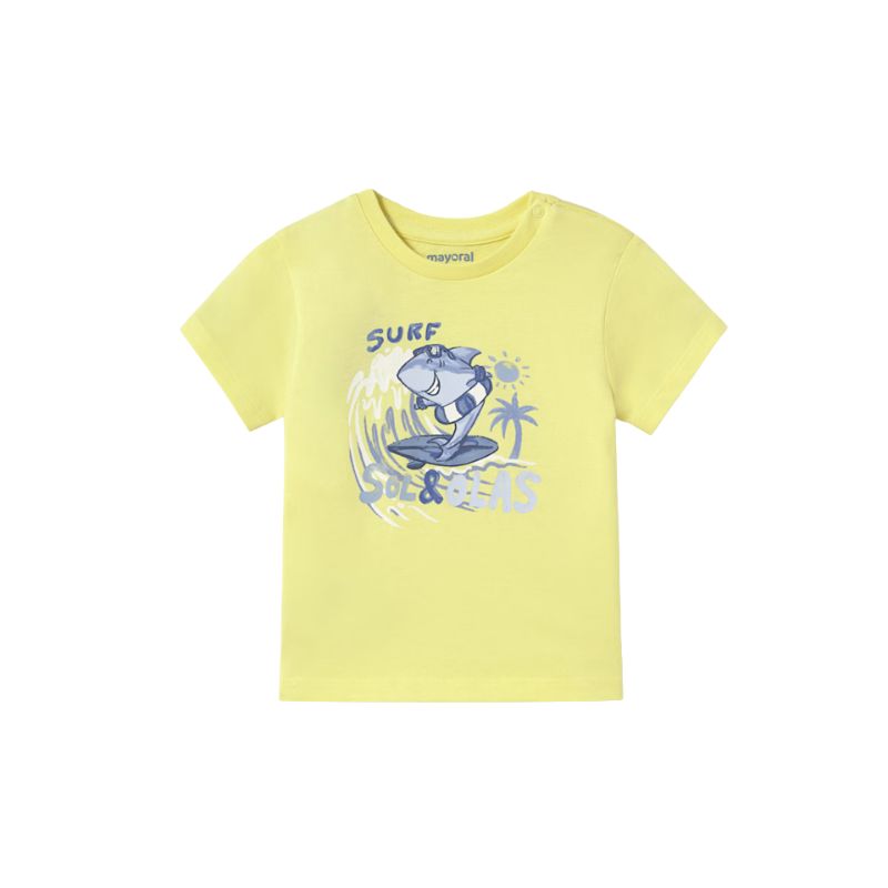 Mayoral 1065 S/S T-Shirt Surfin Shark Sorbet