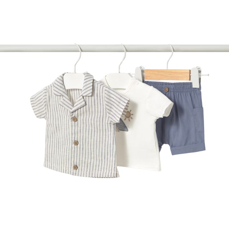 Mayoral 1205 Short Set W/ Overshirt Natural