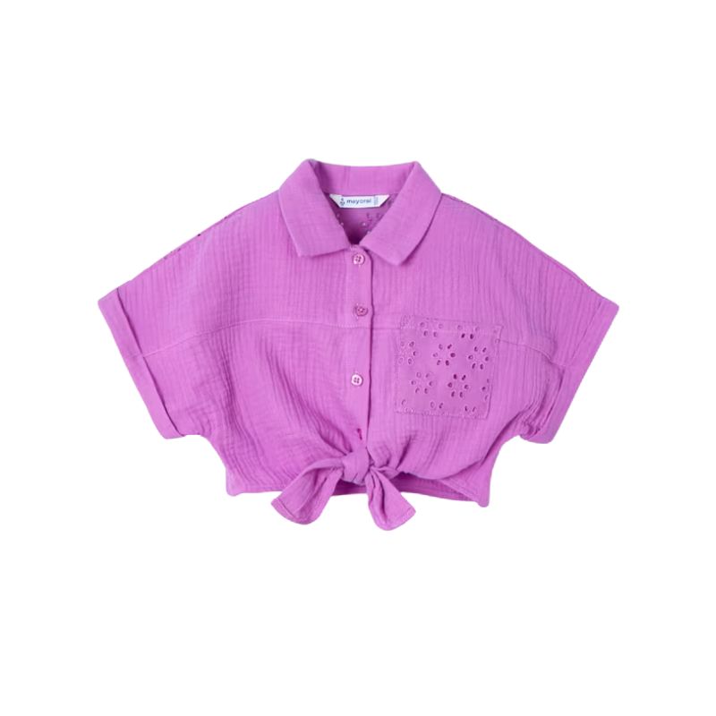 Mayoral 3210 Collared Blouse Orchid