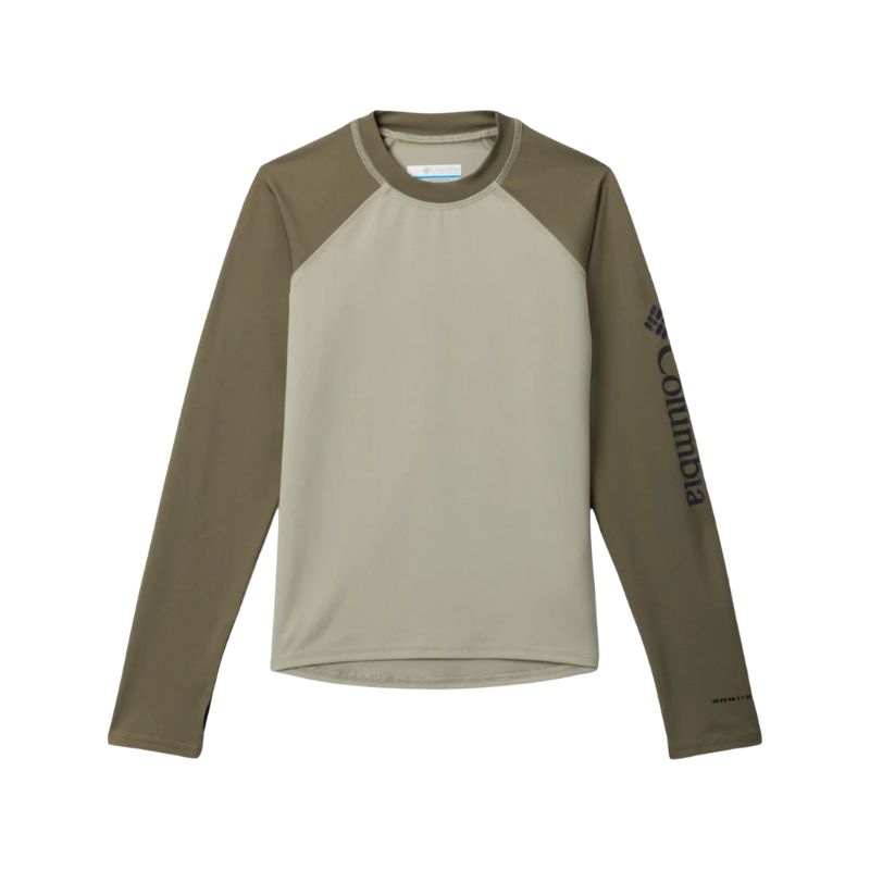 Columbia Sandy Shores Long Sleeve Sunguard Safari, Stone Green