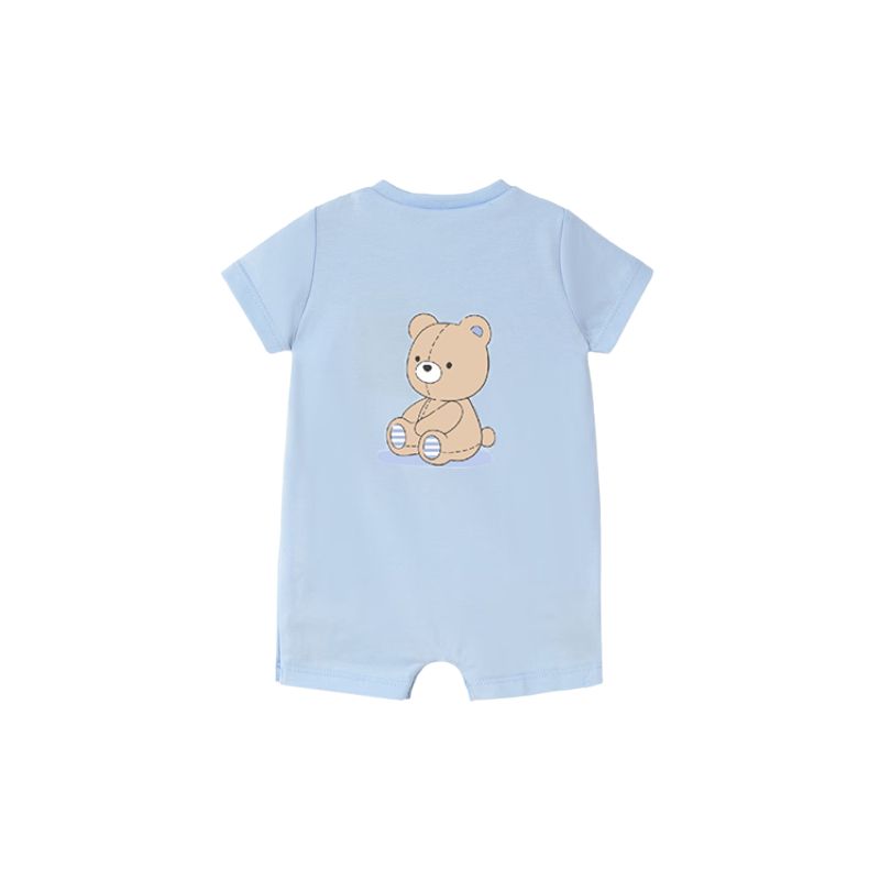 Mayoral 1707 Short Romper Teddy Bear Sky