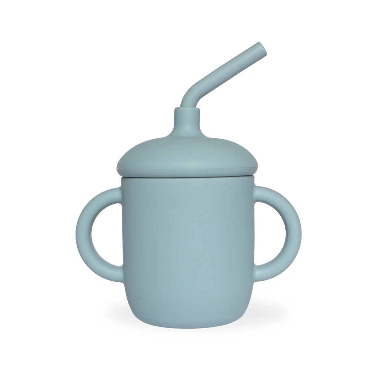 Baby Bliss Sippy Cup With Straw Spill Proof, Color: Dusty Teal
