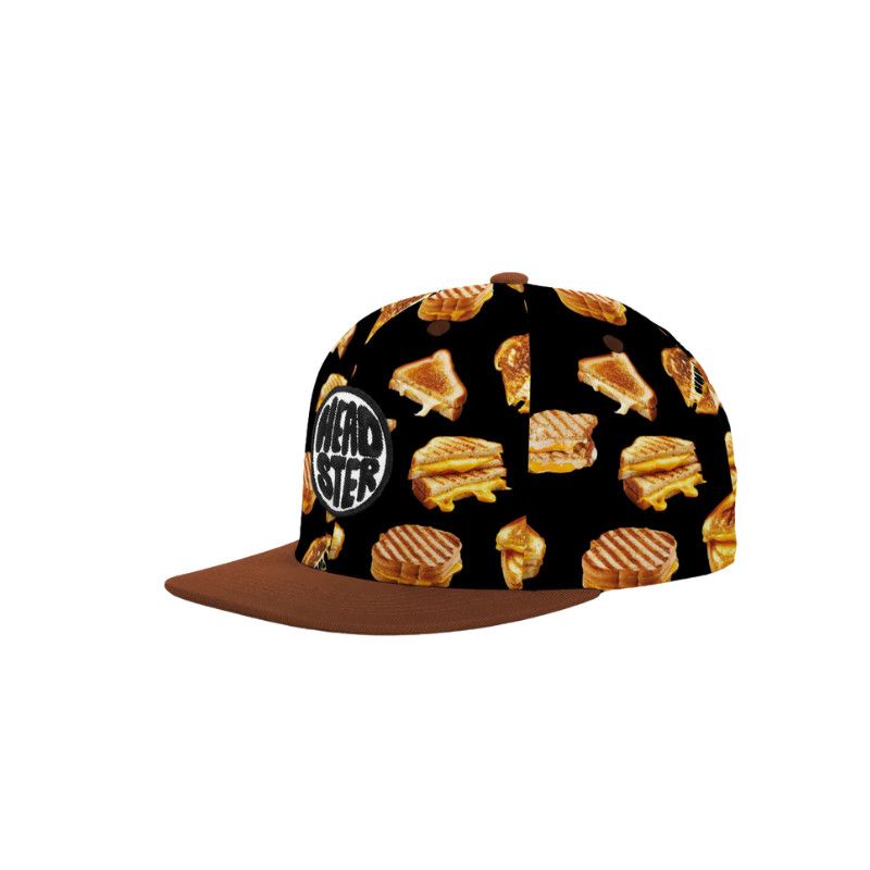 Headster Snapback Cap So Cheesy Black, Size: B/48cm