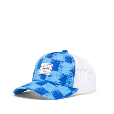 Whaler cotton Mesh Kids Cap Check Yourself Dazzling Blue