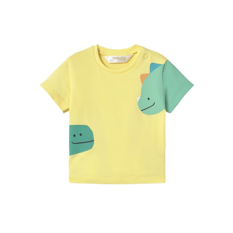 Mayoral 1037 S/S T-Shirt Dinos Lemon