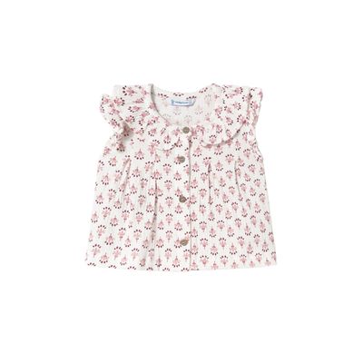 Mayoral 1105 Blouse Patterned Floral  Rose