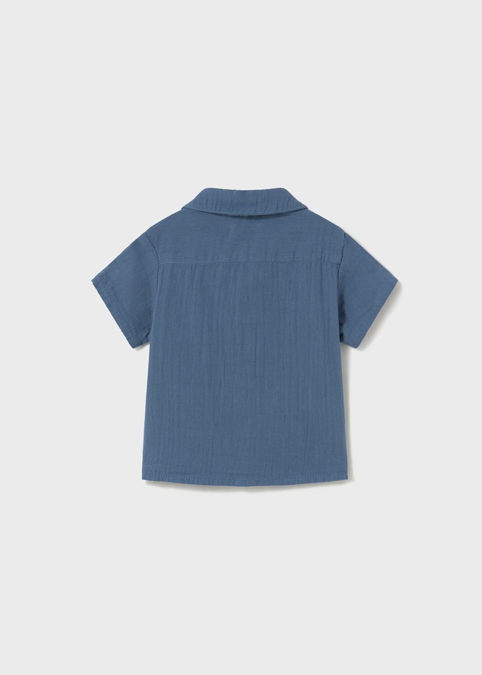 Mayoral 1111 S/S Shirt Gauze Button up Blue