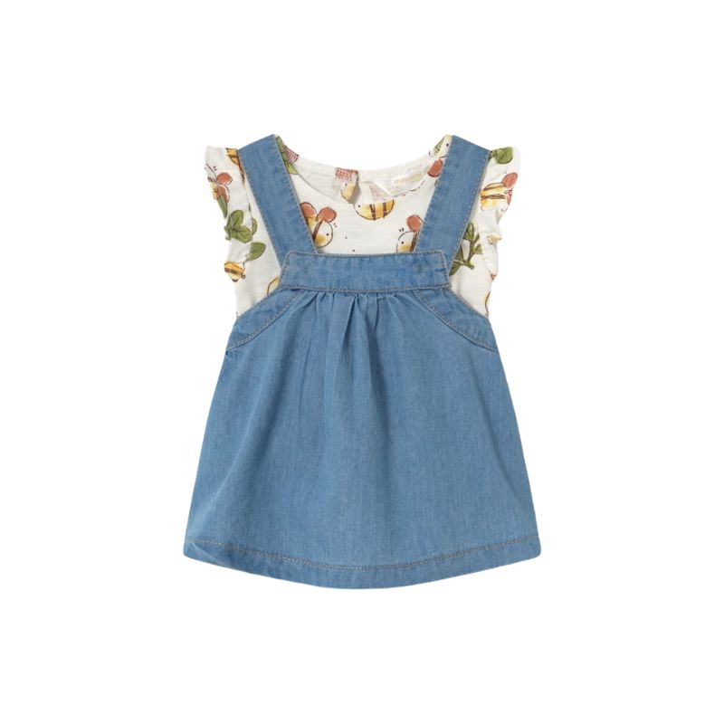 Mayoral 1875 Skirt Set Bees Blue/White