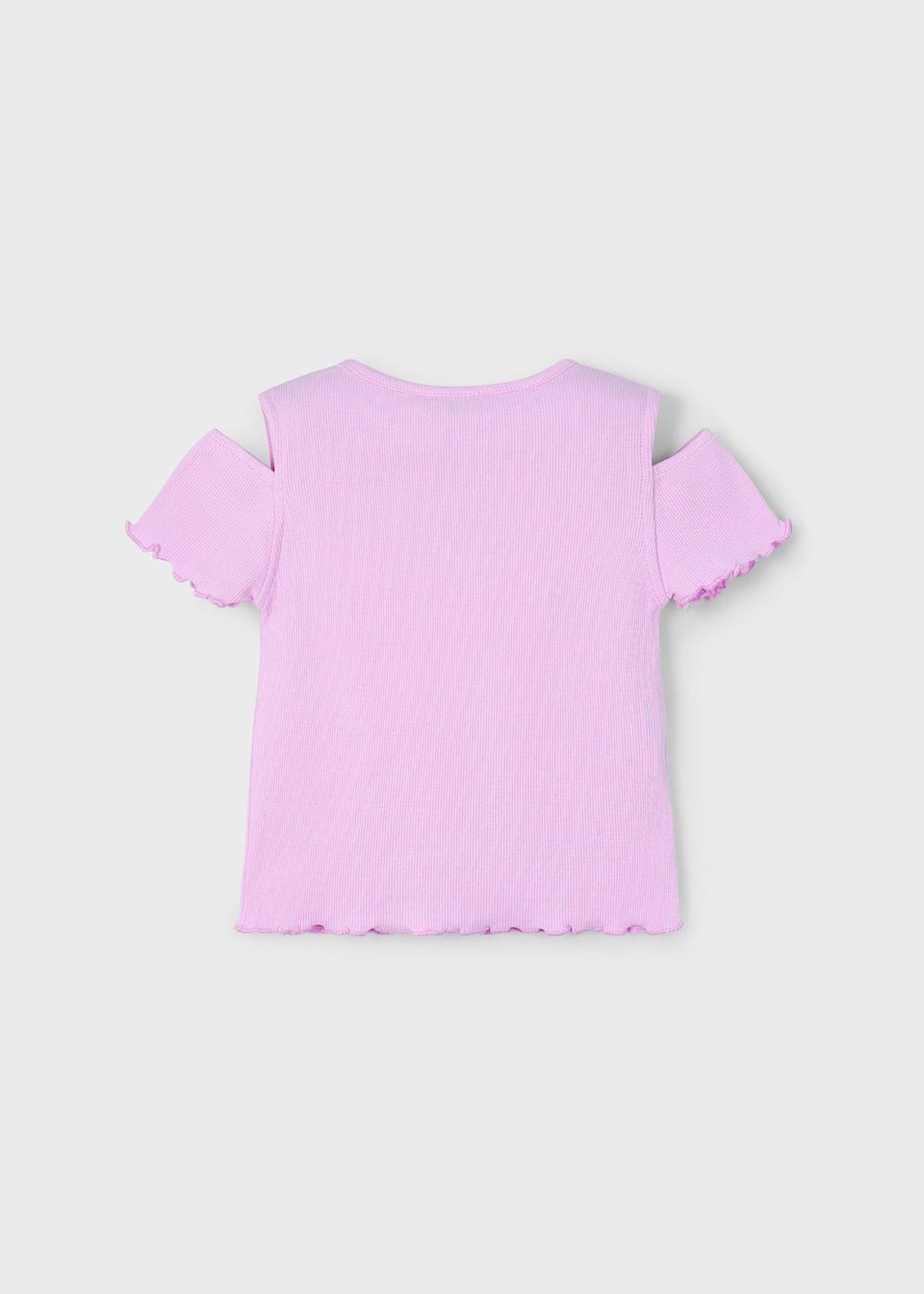 Mayoral 3005 S/S Shirt W/ Shoulder Cutouts Mauve