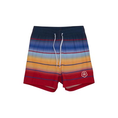 Color Kids Swim Shorts Stripes Red