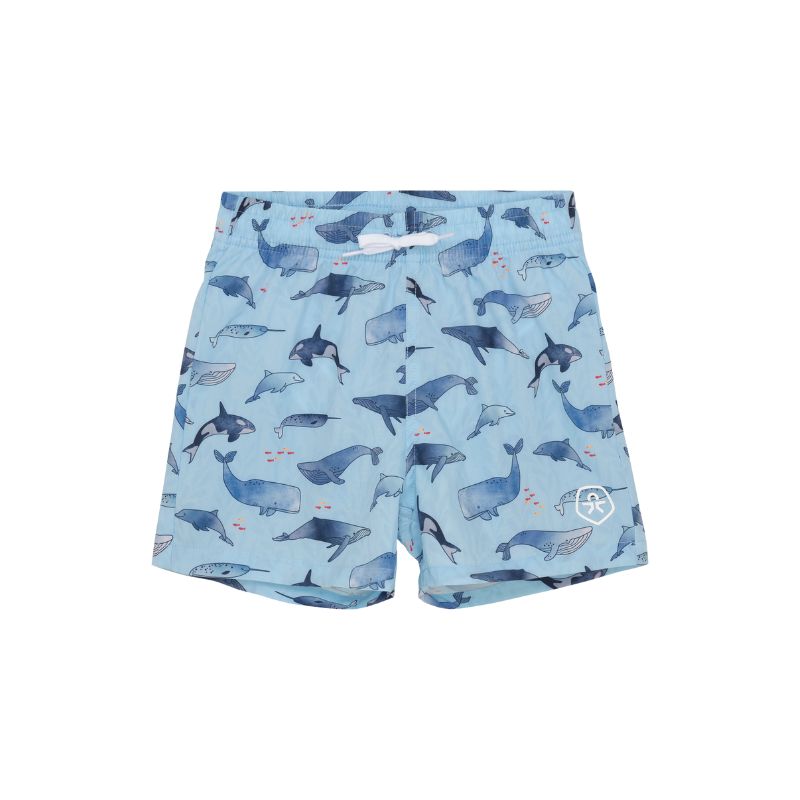 Color Kids Swim Shorts Aop Whales Summer Song
