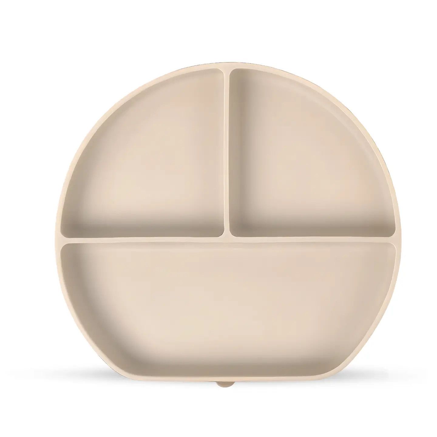 Baby Bliss Silicone Suction Plate, Color: Almond