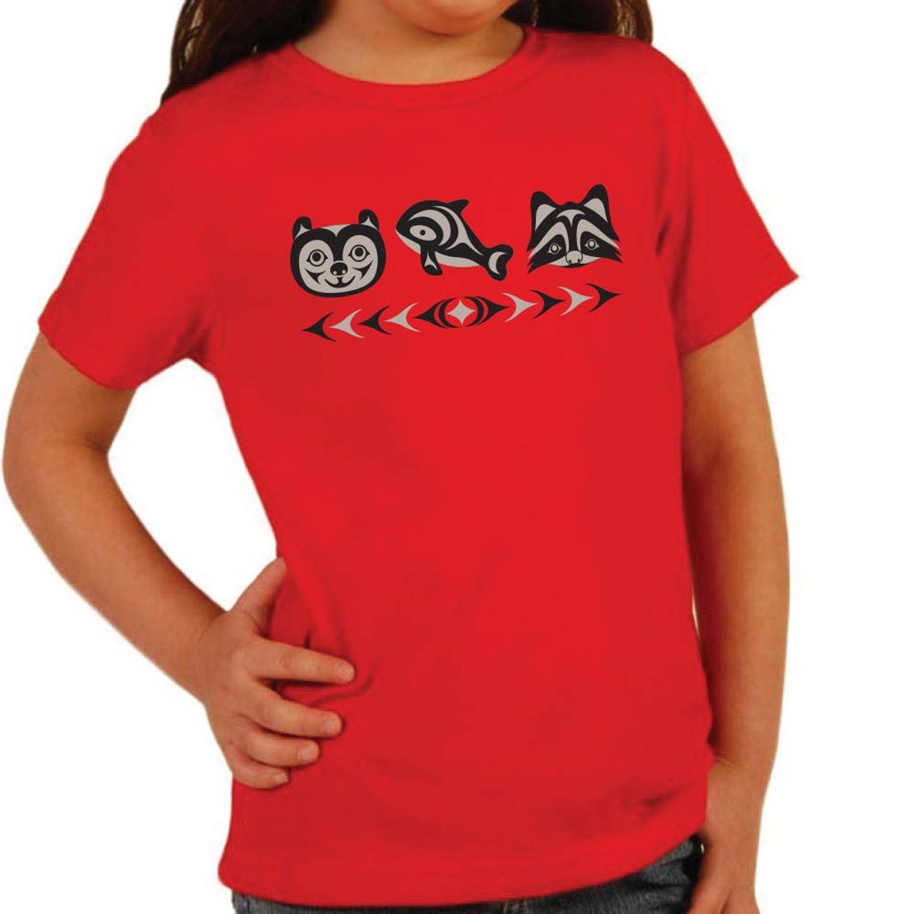 Native Northwest T-Shirt, Color: Friends by Simone Diamond, Size: XS