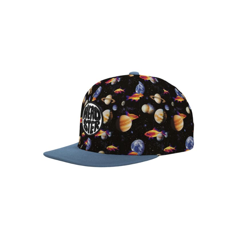 Headster Snapback Cap Space Fish  Black