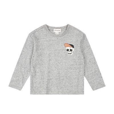 Miles Label L/S Knit Top Skeleton Heather Grey Medium