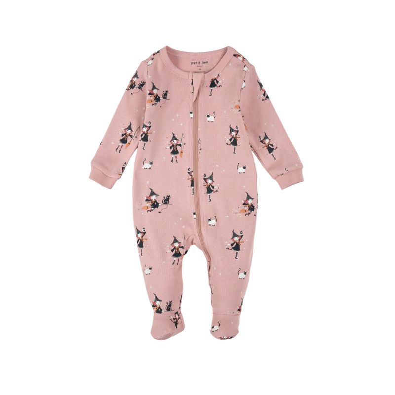 Petit Lem Glow in The Dark Witches Sleeper Pink
