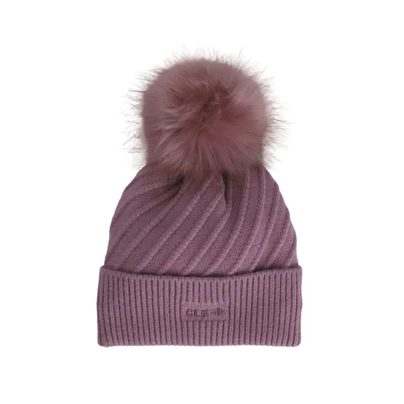 Calikids W2504 Knit Pom Hat Dusty Orchid