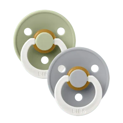 BIBS Pacifier OG Latex 2pk Sage Glow/Cloud Glow