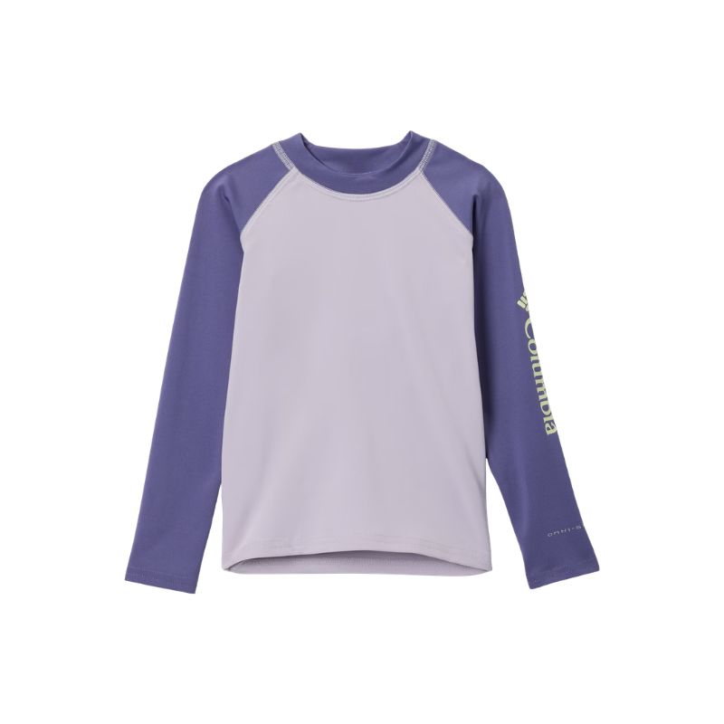 Columbia Sandy Shores Long Sleeve Sunguard Columbia Sandy Shores Long Sleeve Sunguard, Size: XXS/4-5, Color: Lavender Pearl/Stormwatch