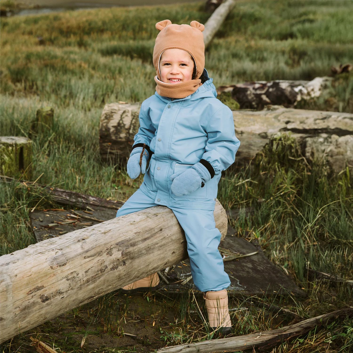 Jan &amp; Jul Fleece Lined Rain Pants Dusty Blue