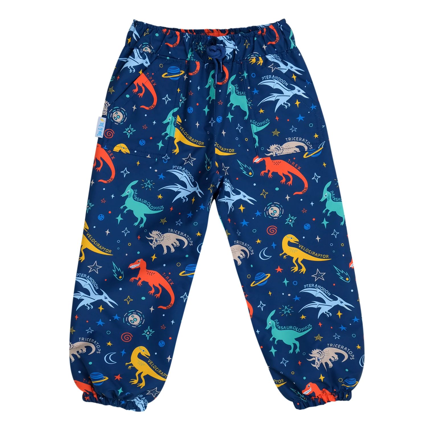 Jan &amp; Jul Cozy-Dry Rain Pants Space Dinos
