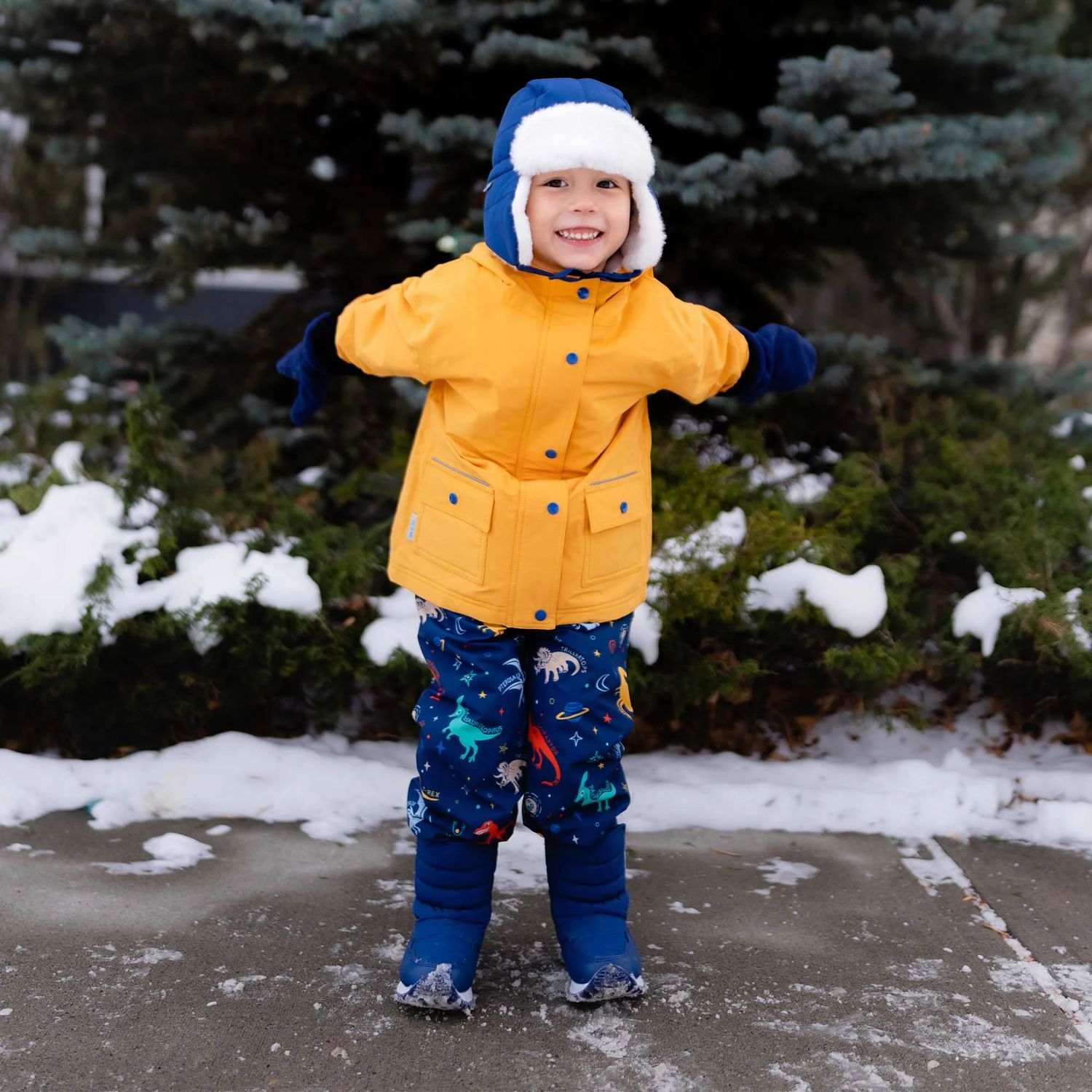 Jan &amp; Jul Cozy-Dry Rain Pants Space Dinos