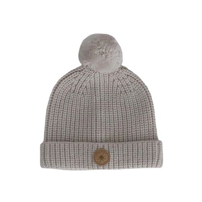 Calikids W2519 INF Hat w/Pom Moonbeam