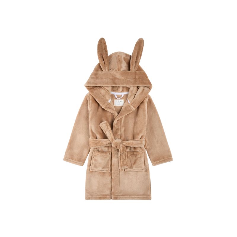 Petit Lem Knit Bunny Robe Sand