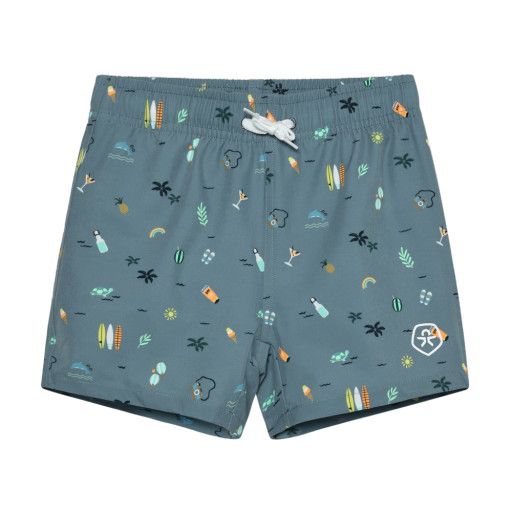 Color Kids Swim Shorts AOP Sharks, Color: Coronet Blue, Size: 2y