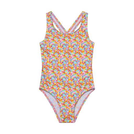 Color Kids Swimsuit AOP Cabbage, Size: 2y