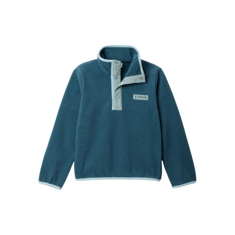 Columbia Helvetia II Half Snap Fleece, Color: Everblue/Crushed Blue, Size: XXS/4-5