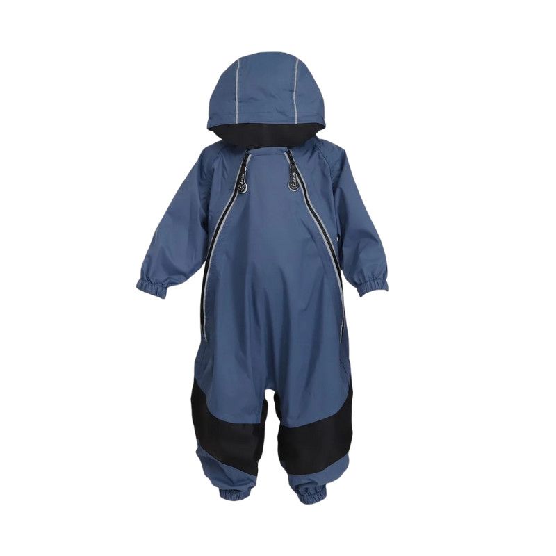 CaliKids S2258 Lined Muddy Buddy Slate Blue, Size: 12M