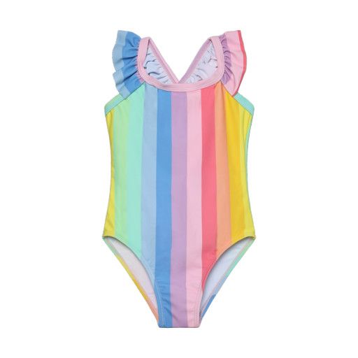 Color Kids Swimsuit w/Frills Pink Lemonade, Size: 2y