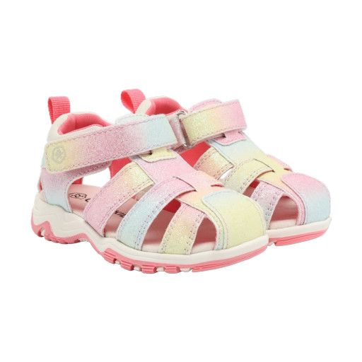 Color Kids Sandals w/Velcro Strap, Color: Pink Lemonade, Size: 21