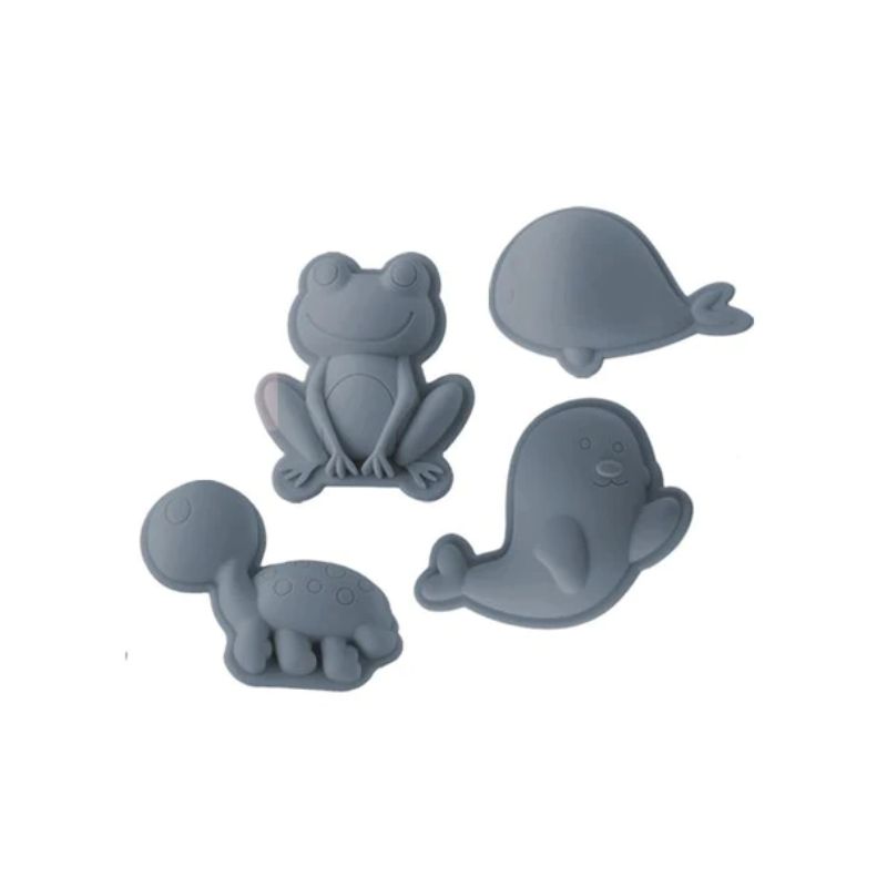 Scrunch Silicone Sand Moulds Steel Blue