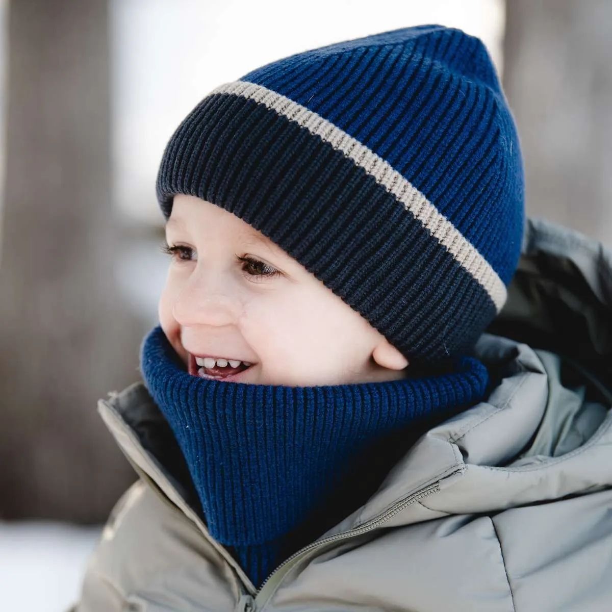 Calikids W2512 Soft Touch Knit Hat Blue