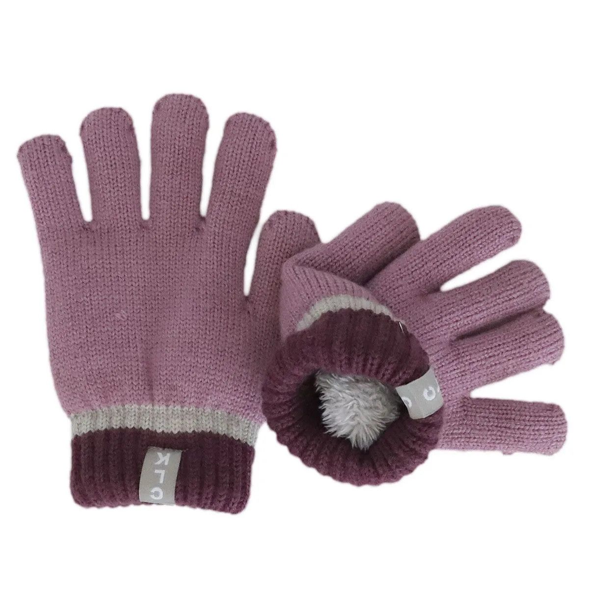 CaliKids W2491 Knit Gloves Dusty Orchid