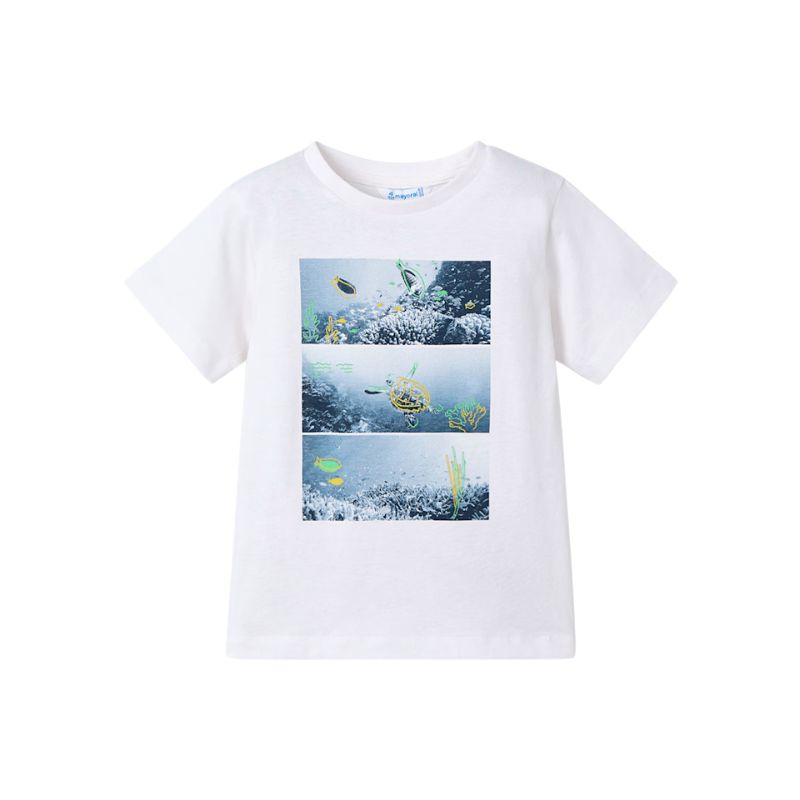 Mayoral 3610 T-Shirt S/S Shark Blue/White