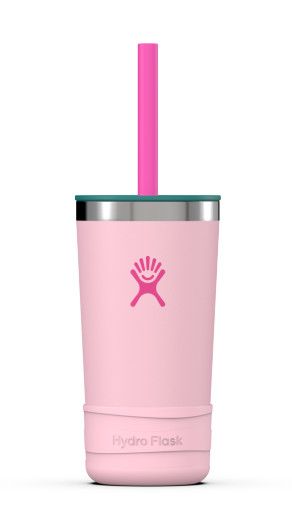 Hydro Flask Kids Tumbler Straw And Boot 12oz, Color: Blossom Pink