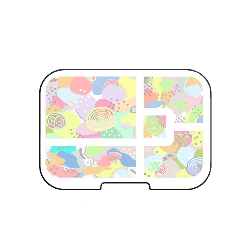 Munchbox Tray Midi 5 Pastel Artwork