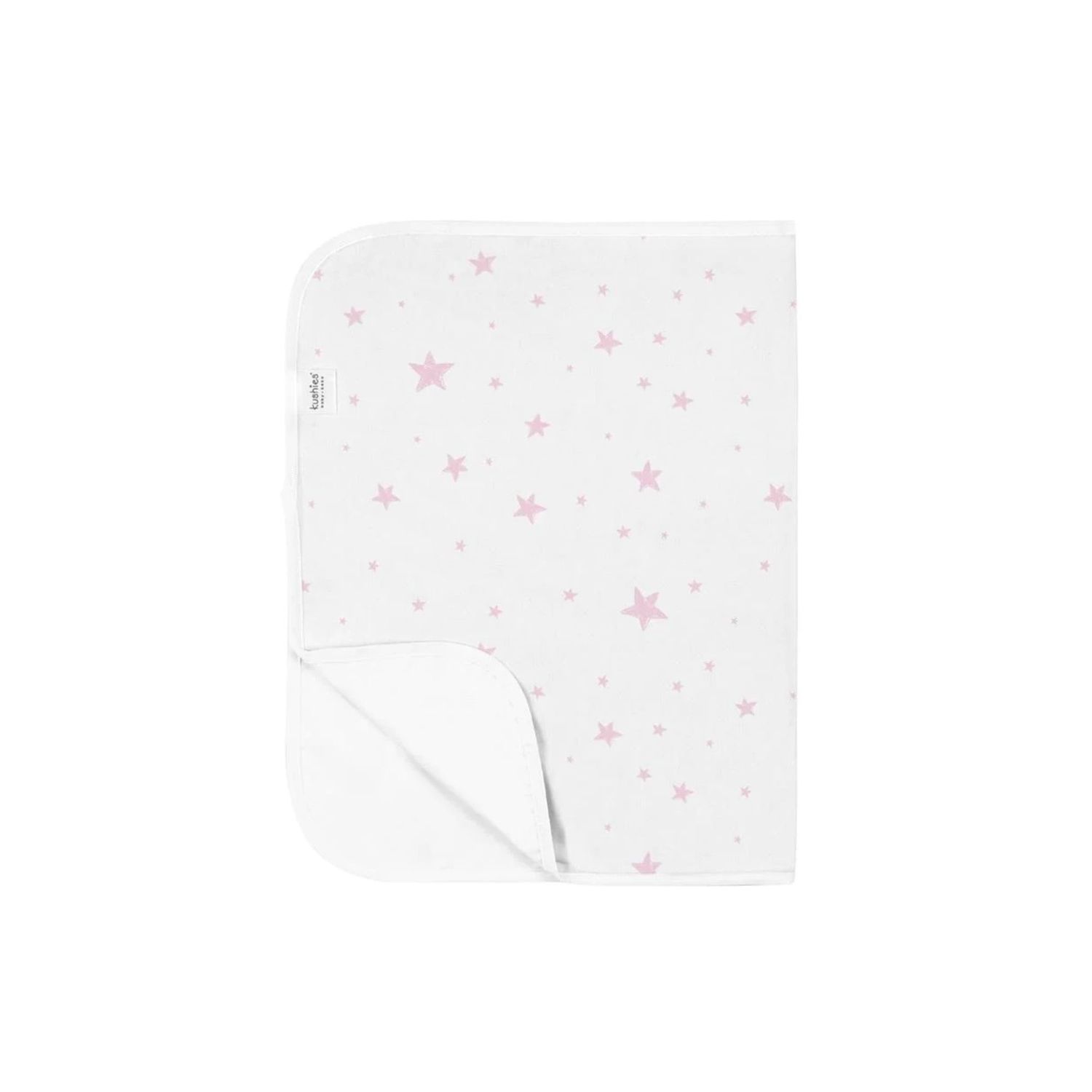 Kushies Waterproof Change Pad Pink Scribble Stars