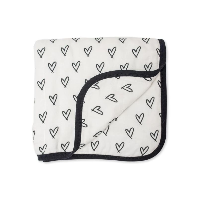 Lulujo Modern Collection Quilt Messy Hearts