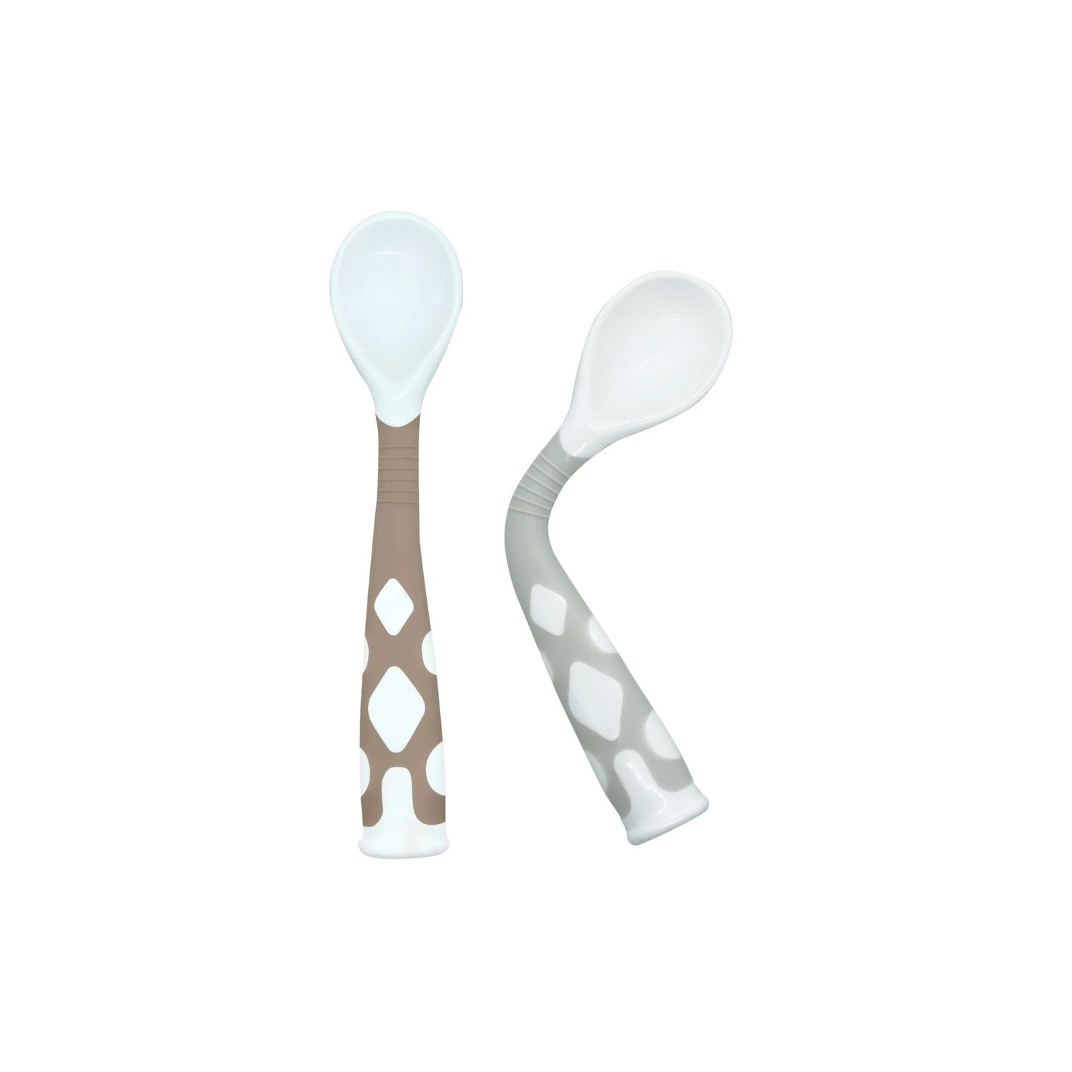 Kushies Silibend Spoon 2pk Toasted Almond/Day Dream