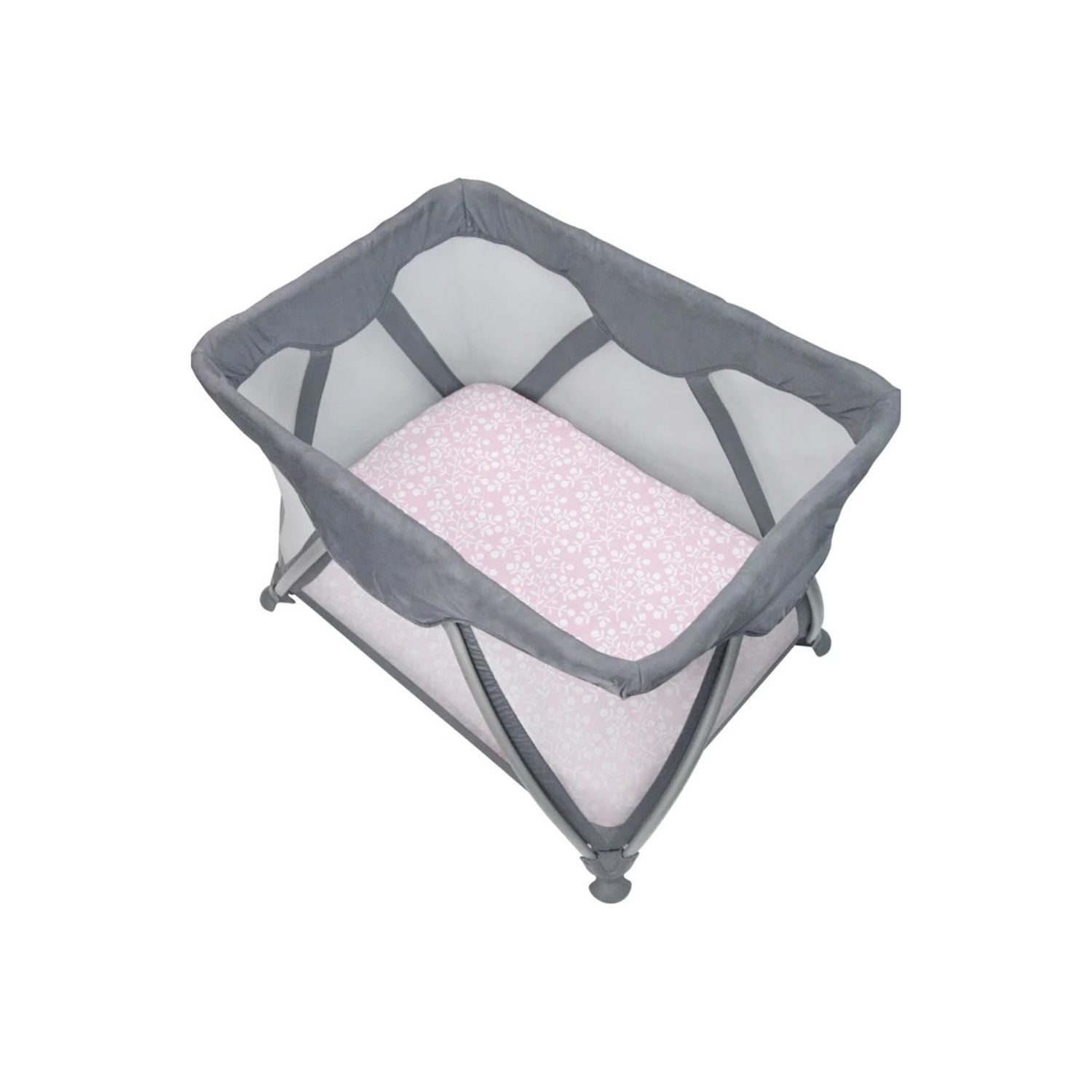 Kushies Fitted Playpen Sheet Pink Berries 29"x 42"