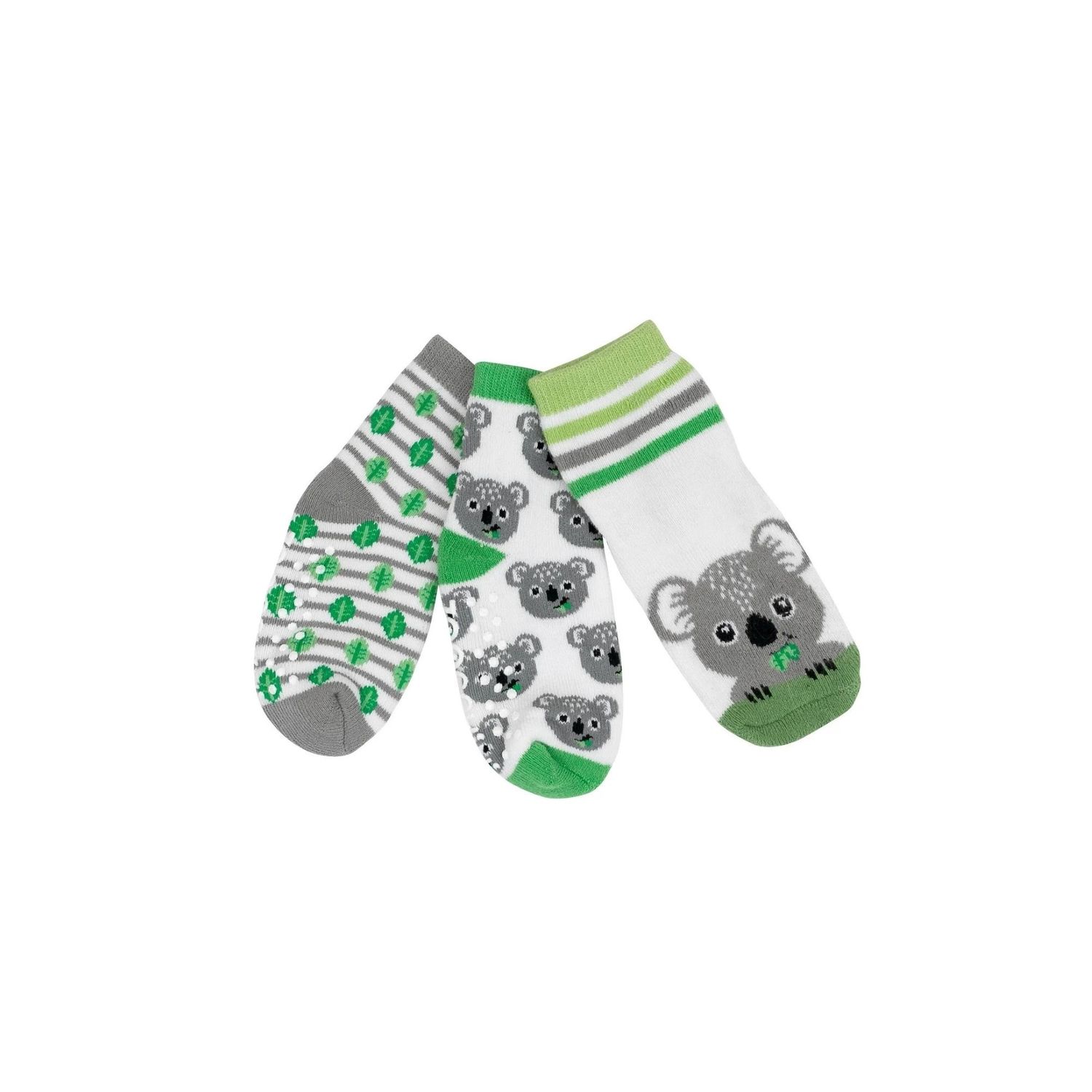 Zoocchini 3pk Socks Kai the Koala 0-24M