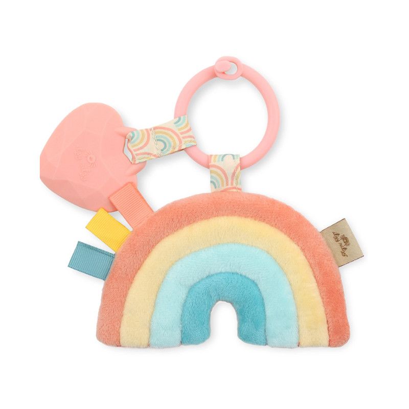 Itzy Ritzy Pal Plush Teether Rainbow 0M+