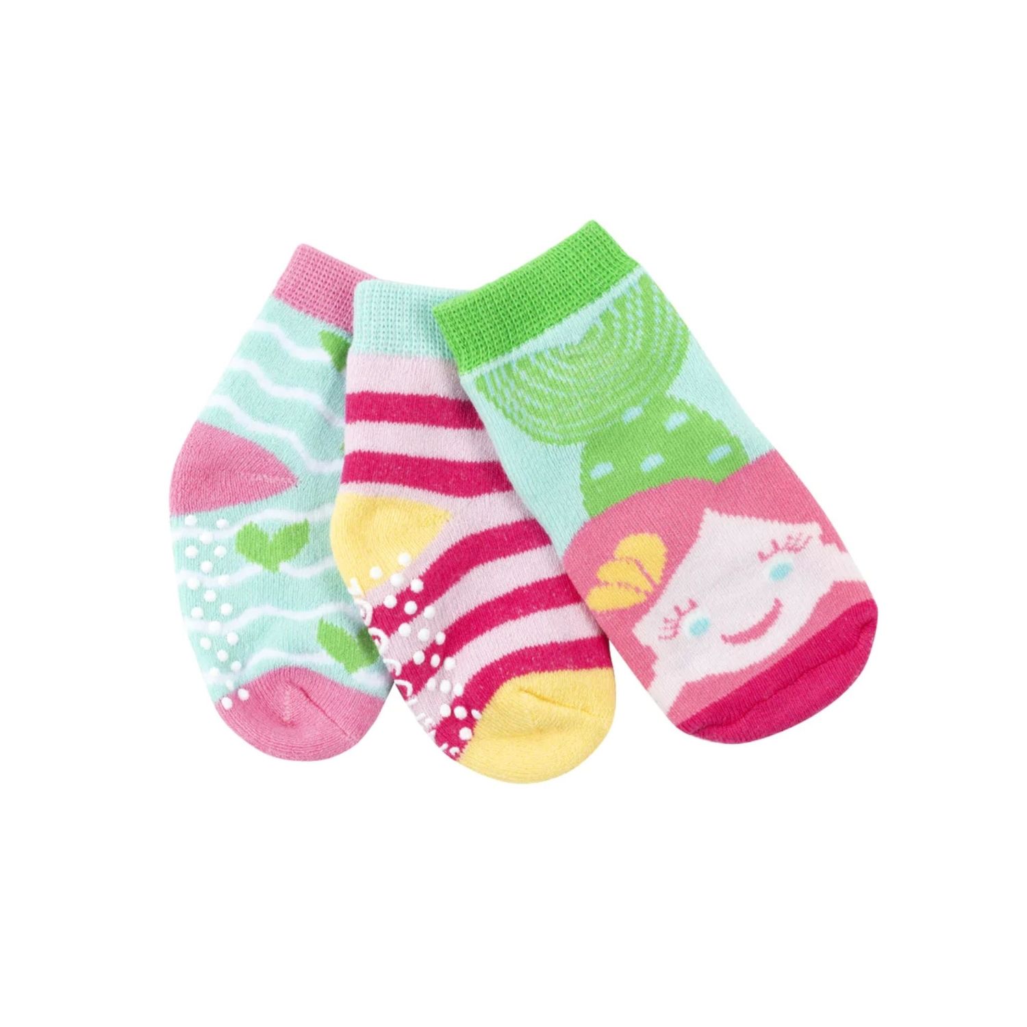 Zoocchini 3pk Socks Marietta Mermaid 0-24M
